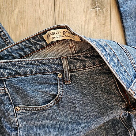 Harley Davidson Blue Jeans Women's 10P Bootcut LIKE NEW - Picture 5 of 8